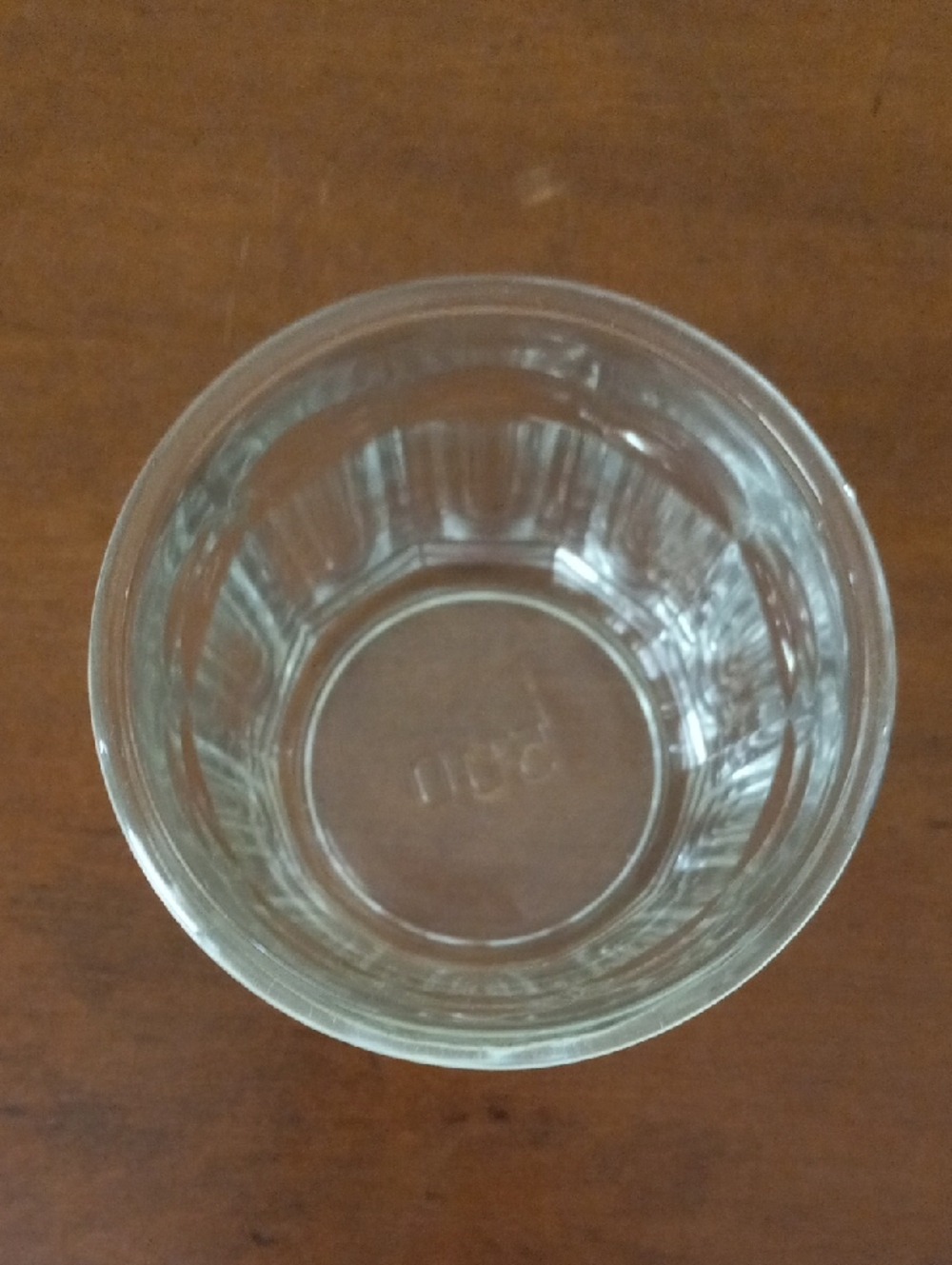 Set of Two Faceted Glass Tumblers - Blue and Clear - Picture 8 of 9